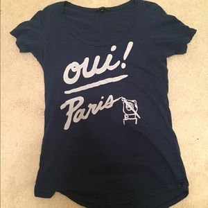 Navy Paris Tshirt