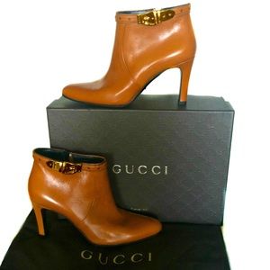 SOLD in my other store Gucci Bootie Luggage color