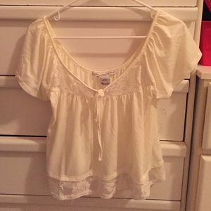 American rag lace frill top