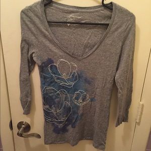 Grey long sleeve shirt