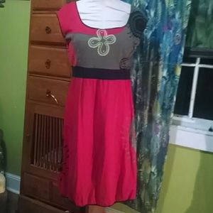 COLINE.....Amazing multi-textured dress.