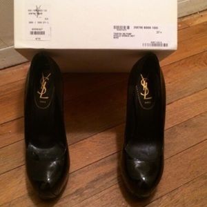 YSL size 7 and a half patent leather heels