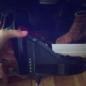 Prada wedges