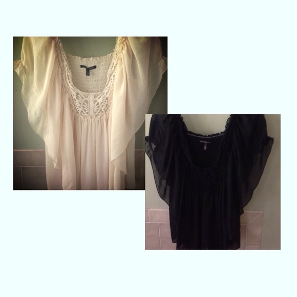 Bundle 2 VIctoria secret blouse sheer embroidered