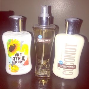 Bath & Body Works Lotions and Body Spray