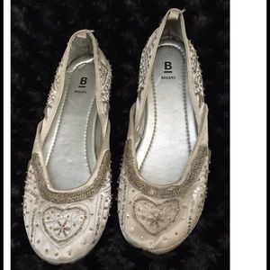 Bakers Silver Sequin Flats