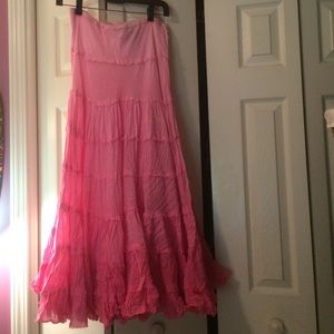 Flowy long hippie skirt