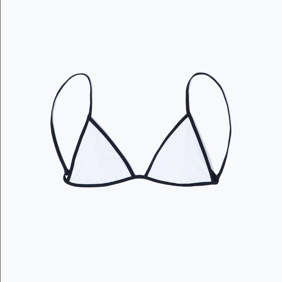 Zara Other - Zara white and black bikini top