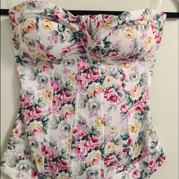 Floral Corset - Style Top