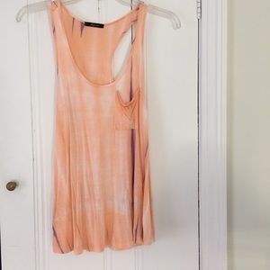 Nordstrom Soprano Pink Purple Tie Dye Pocket Tank