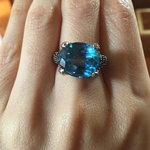 Large Blue Stone Ring