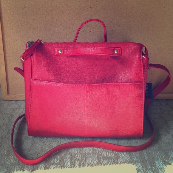 Red handbag