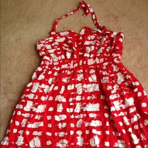 Red and white sundress size M