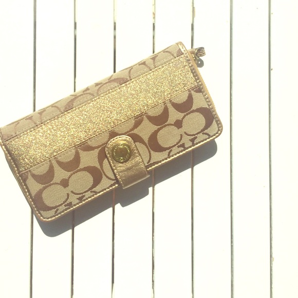 Coach metallic wallet