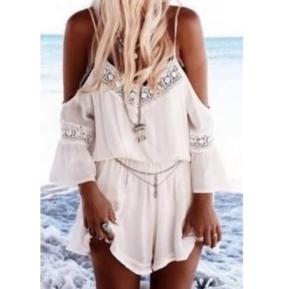 Spaghetti strap romper