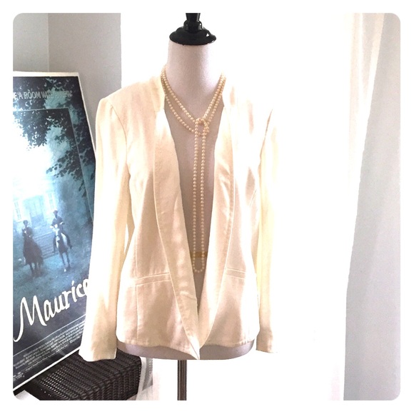 🌹Anthropologie Perfect off white jacket