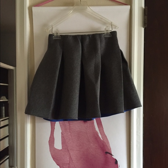 NWT Nasty Gal Grey Scuba Skirt