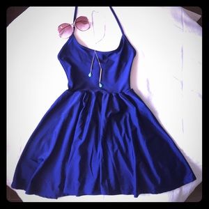 American Apparel Navy Skater Dress