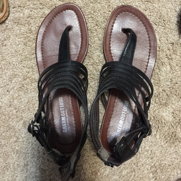 Black Gladiator sandals