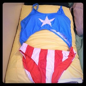 Captain America bathing suit