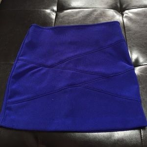 Royal blue skirt