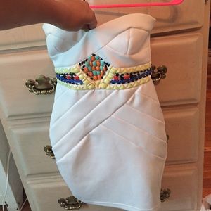 Short strapless dress