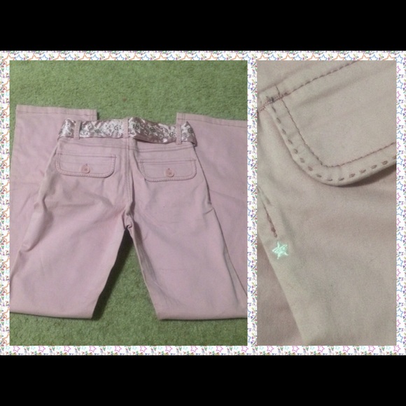 *Girls* Pink GAP Jeans w/ Belt - Picture 3 of 4