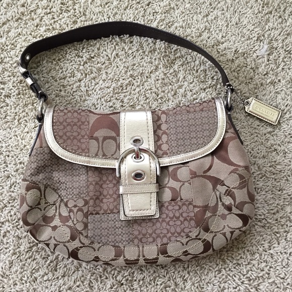 Coach Handbags - Brown and Gold Coach Purse