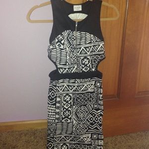 Tribal cut out dress