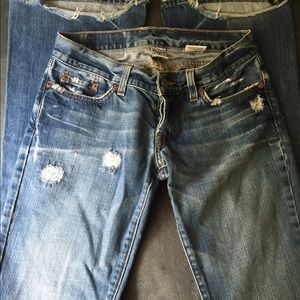 Lucky Brand Ripped Dungarees American Classic