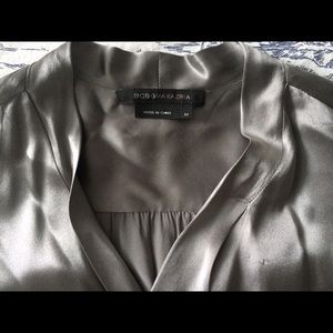 BCBG silk wrap top