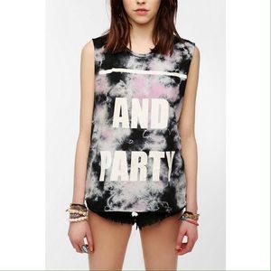 "And Party" muscle tee