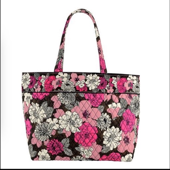 Vera Bradley mocha rouge medium tote