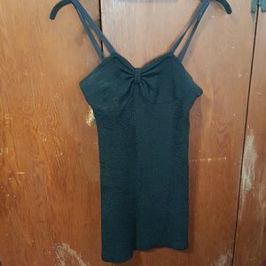 Black mini beach dress