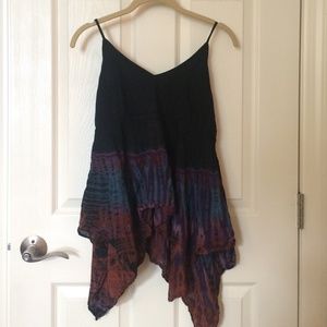 Gauze tie dye tank