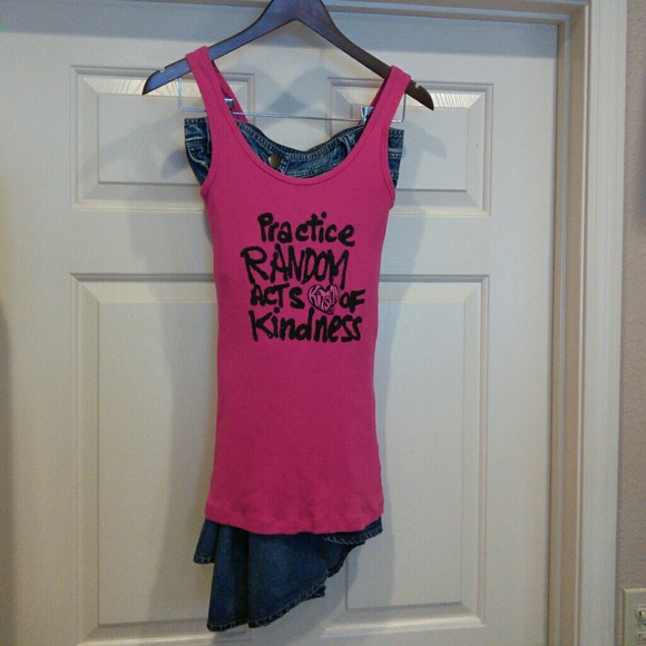 Kitson Tops - ✂️☕️💋Long Cotton Tank Top with Positive Themes