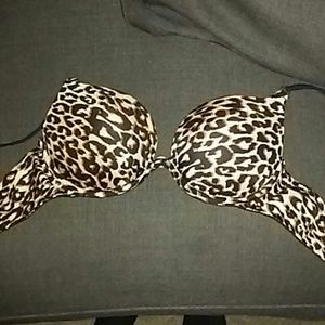 Cheetah print bra