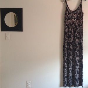 Ladakh feather print maxi dress.