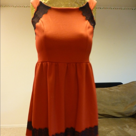 Red Dress with Lace