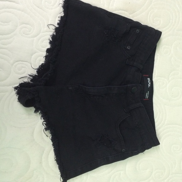 BDG high rise cheeky black shorts