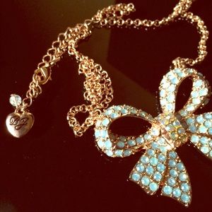 Betsey Johnson Bow Necklace