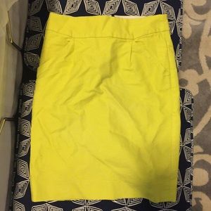 Neon yellow J.Crew skirt