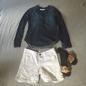 Lauren Conrad Denim Blouse