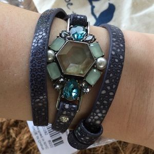 Chloe + Isabel beau Montse leather wrap bracelet