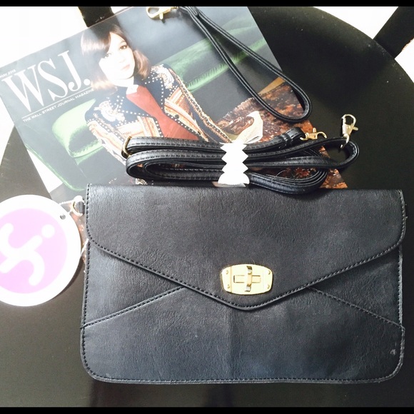 🌻 Clutch meets Crossbody - Black