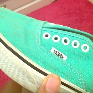 Womens Vans- Aqua