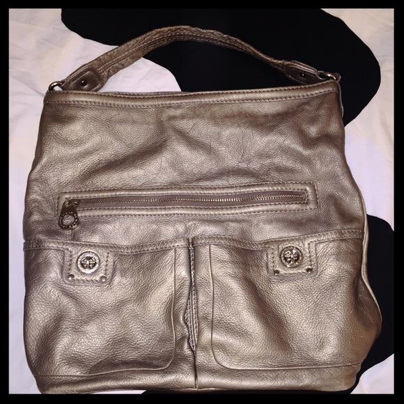 MbMJ bronze/pewter 'Faridah' hobo, flawless!
