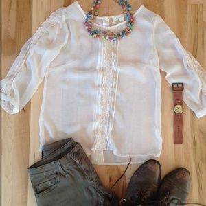 Sheer PINS AND NEEDLES shirt