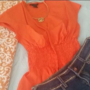 VS Orange Blouse - Moda International for VS