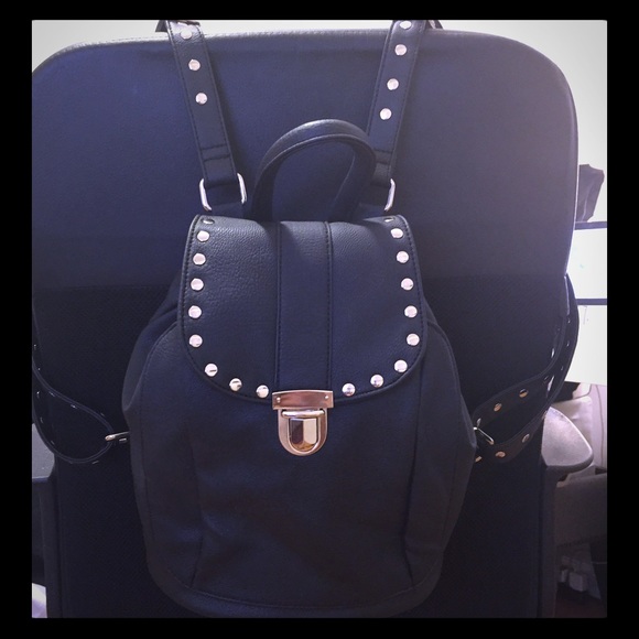 Nasty Gal brand new faux leather studded backpack